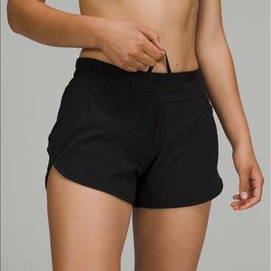 Tracker low-rise lined short 4” black size 2
